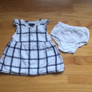 Baby Gap 6-12 Months Dress with Diaper Cover